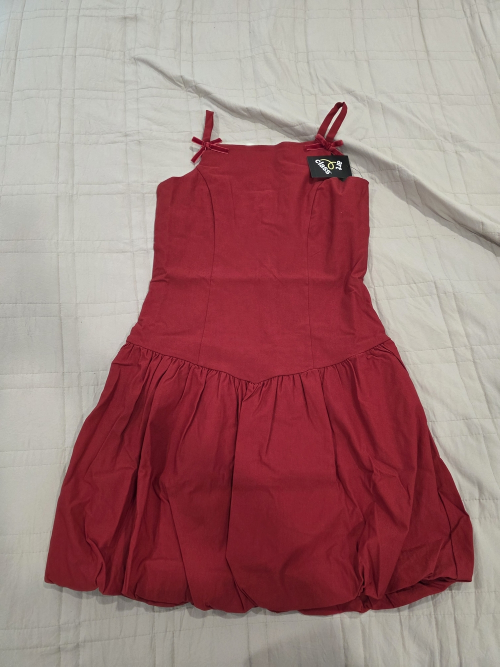 Girls Red Sundress with Spaghetti Straps